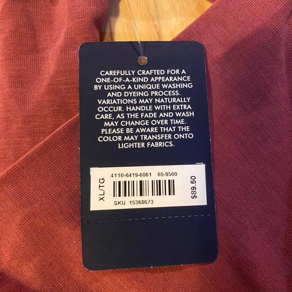 Lucky Brand Faux Wrap V-Neck with Side Tie - Picture 9 of 11